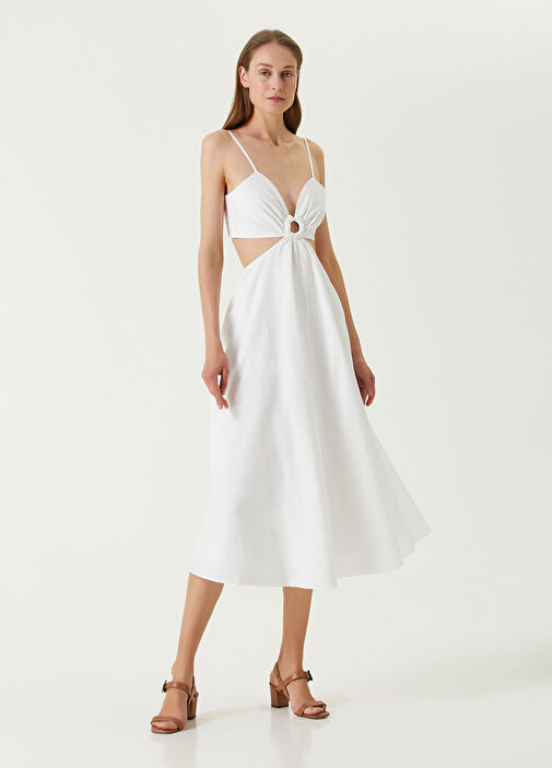 michael kors white dress Floral Sequin Stretch Scuba Mini in - Sale Defined by a tropical palm pattern this eyelet cotton dress is a cut above the rest The White Eyelet Midi Dress,