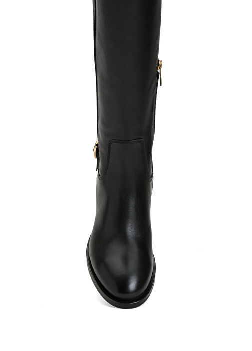 Siyah Kadın Deri Çizme - Görsel 5