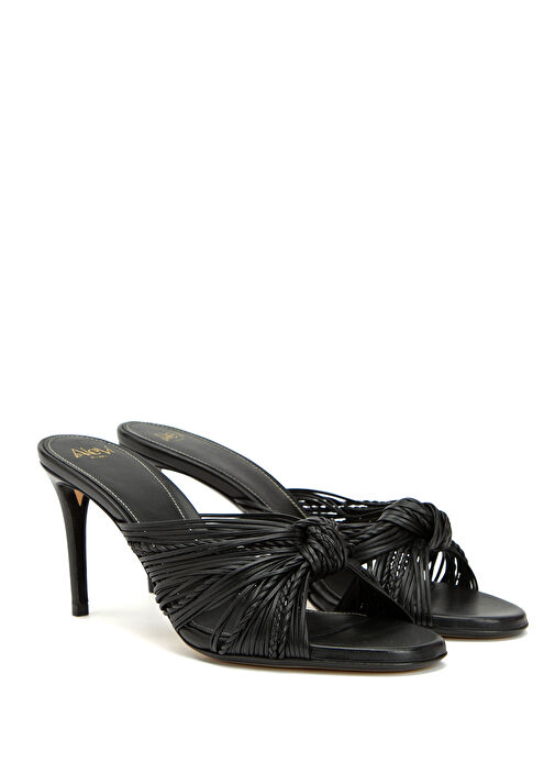 Siyah Kadın Deri Terlik - Görsel 3