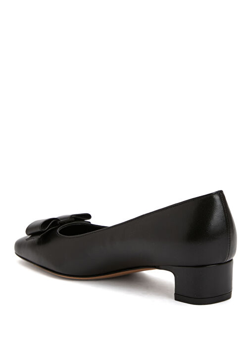 Rirri Siyah Deri Topuklu Ayakkabı - Görsel 4