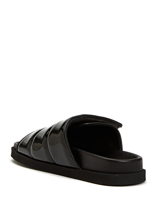 Gia 3 Siyah Kadın Deri Terlik - Görsel 4