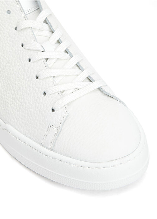 Beyaz Erkek Deri Sneaker - Görsel 7