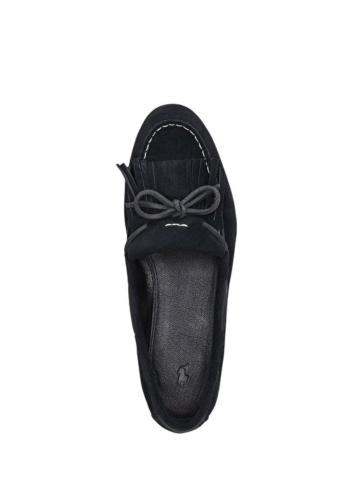 Siyah Kadın Deri Loafer - Görsel 5