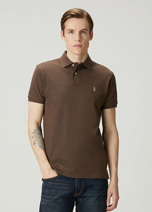 Polo Ralph Lauren Kahverengi Erkek Kahverengi Polo Yaka T-shirt
