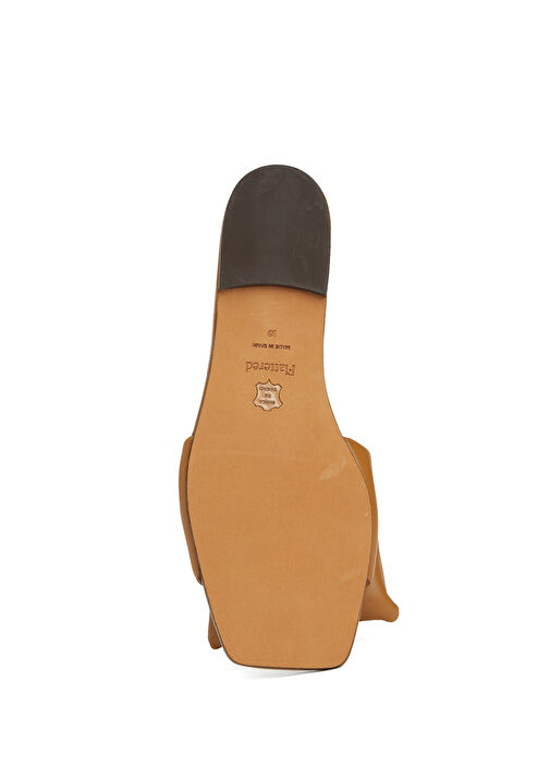 Alexis Kahverengi Kadın Deri Terlik - Görsel 6