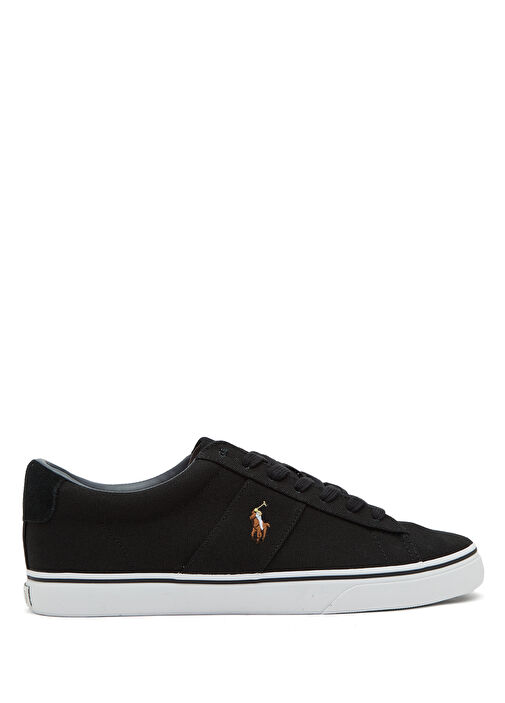 Siyah Logo Nakışlı Erkek Sneaker - Görsel 2