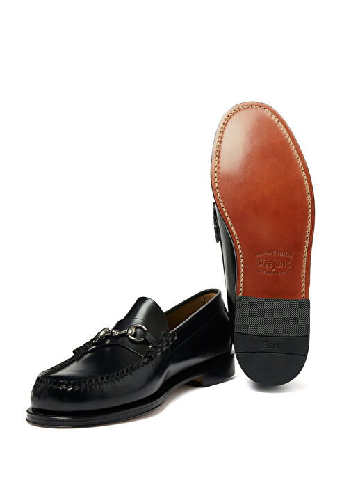 Siyah Erkek Deri Loafer - Görsel 7