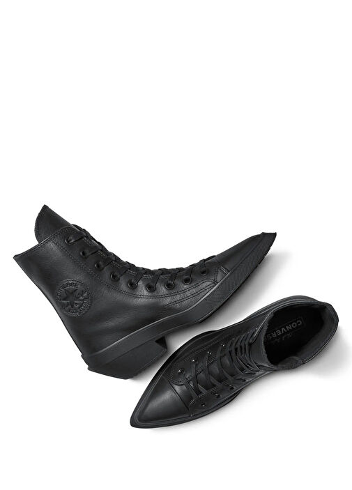 Chuck 70 De Luxe Siyah Kadın Deri Bot - Görsel 4