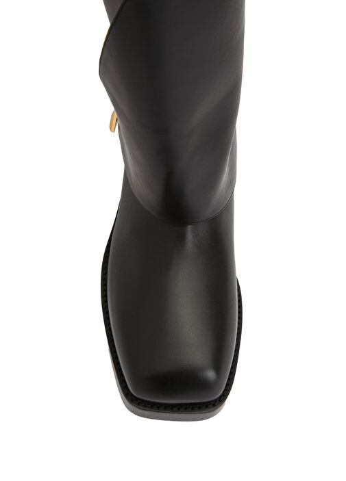 Siyah Kadın Deri Çizme - Görsel 5