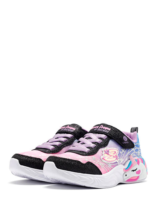 Unicorn Dreams Siyah Kız Çocuk Sneaker - Görsel 5