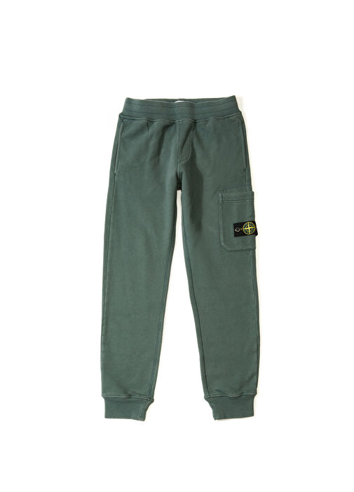 Petrol Color Logo Detailed Boys Sweatpants