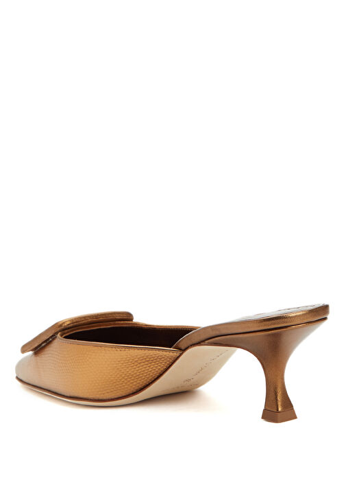 Maysalebi Bronz Kadın Deri Terlik - Görsel 4