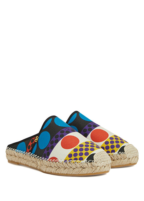 Çok Renkli Desenli Kadın Espadril - Görsel 3
