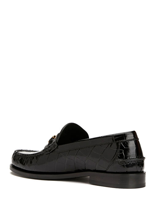 Medusa '95 Siyah Erkek Deri Loafer - Görsel 4