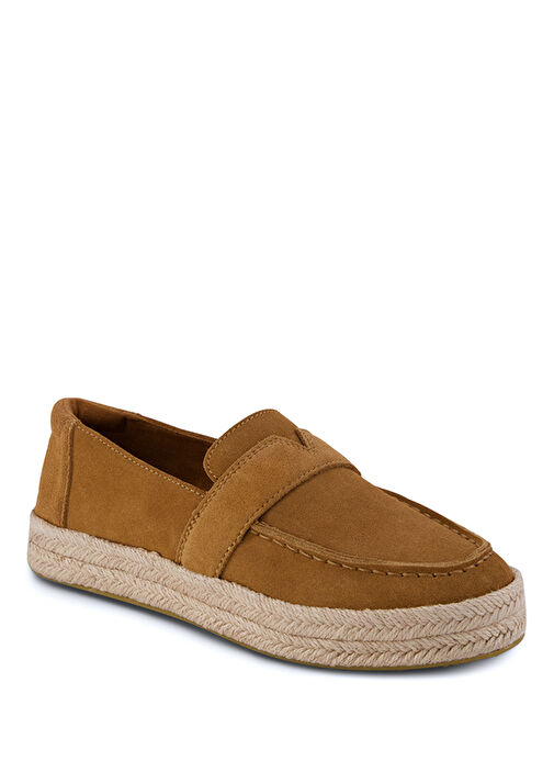 S*x様 レザカーコートuncoated vegetable tanned co Toms Kahverengi Kadın Blakely Kahverengi Süet Kadın Espadril