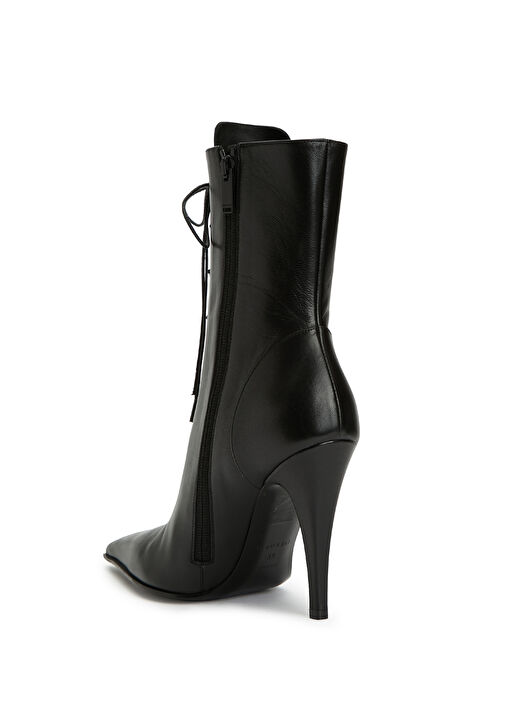Siyah Kadın Deri Bot - Görsel 4