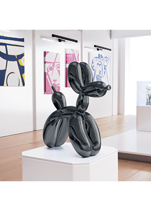 Editions Studio Art - Jeff Koons Balloon Dog Black Sculpture