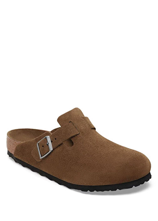 Boston Kahverengi Kadın Süet Terlik - Görsel 3