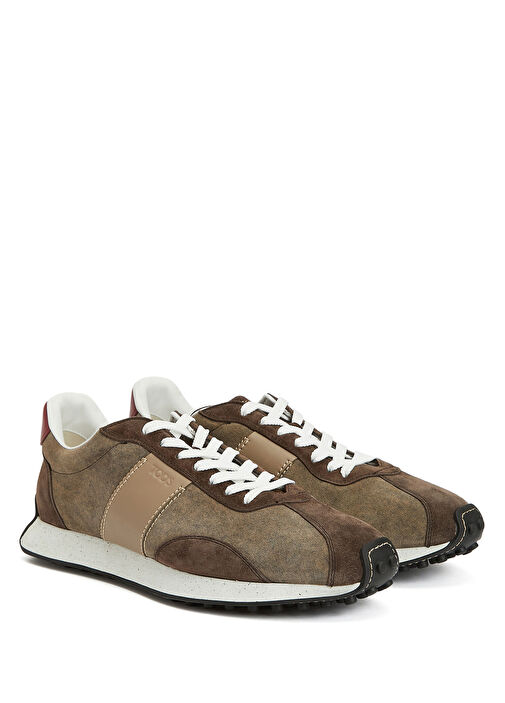 Tod's Kahverengi Tod's Deri Erkek Sneaker