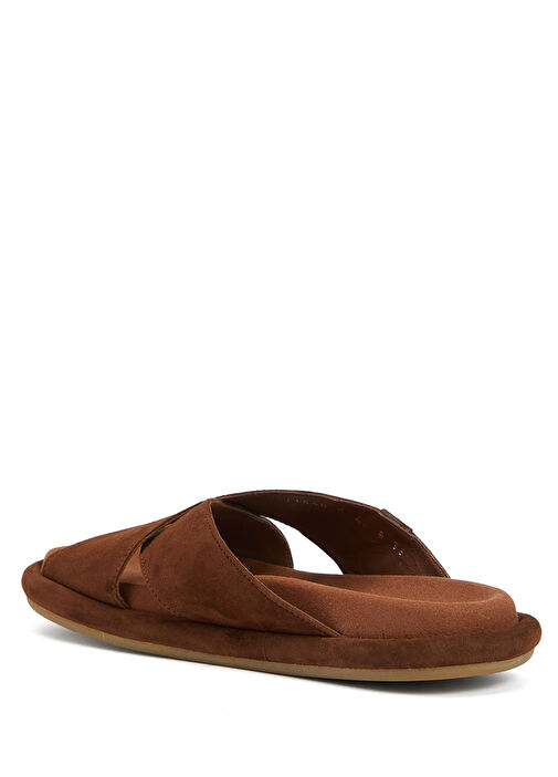 Kahverengi Kadın Süet Terlik - Görsel 4
