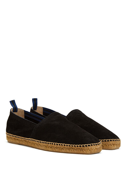 Siyah Erkek Deri Espadril - Görsel 3