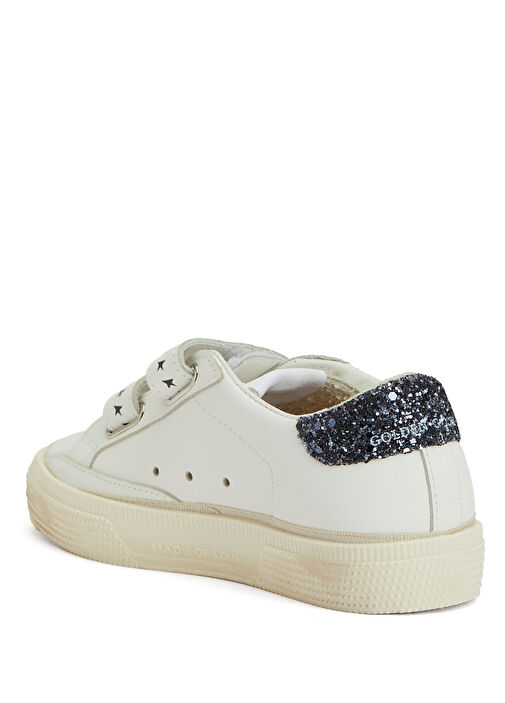 May Beyaz Unisex Çocuk Deri Sneaker - Görsel 4