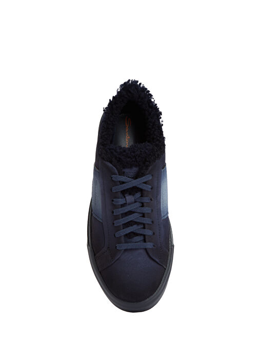 Lacivert Degradeli Erkek Süet Sneaker - Görsel 5