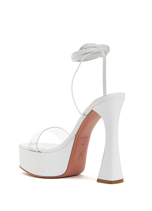 Sita Beyaz Kadın Deri Sandalet - Görsel 4