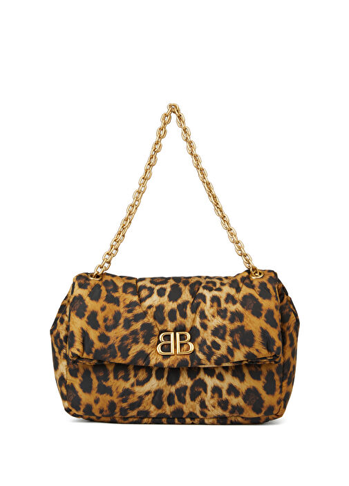 Balenciaga Monaco Leopard Womens Handbag