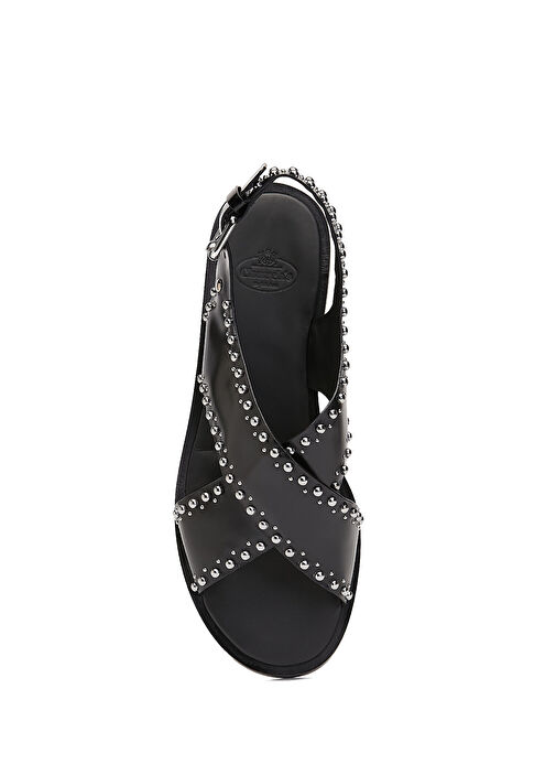 Church's Siyah Church's Deri Kadın Sandalet