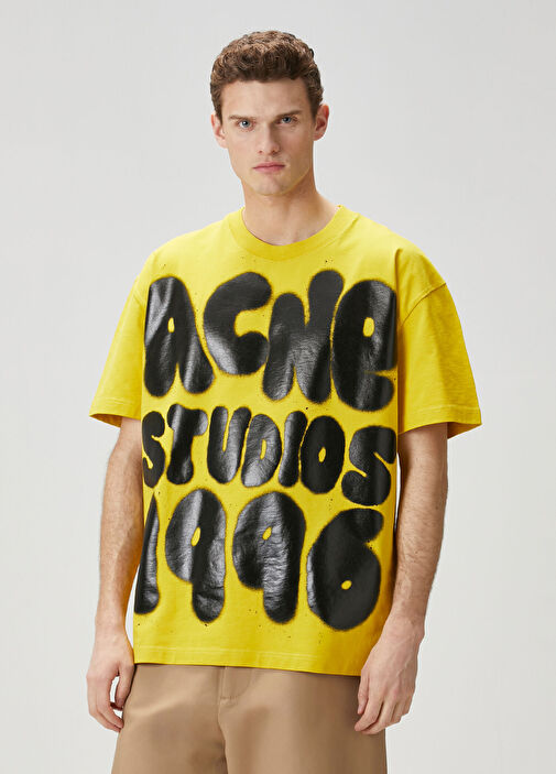 Acne Studios - Sarı T-shirt - Çok Renkli Sarı