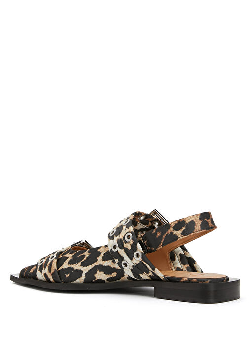 Feminine Buckle Leopar Kadın Babet - Görsel 4