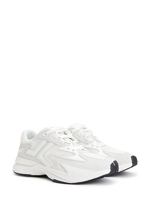 Beyaz Erkek Deri Sneaker - Görsel 3