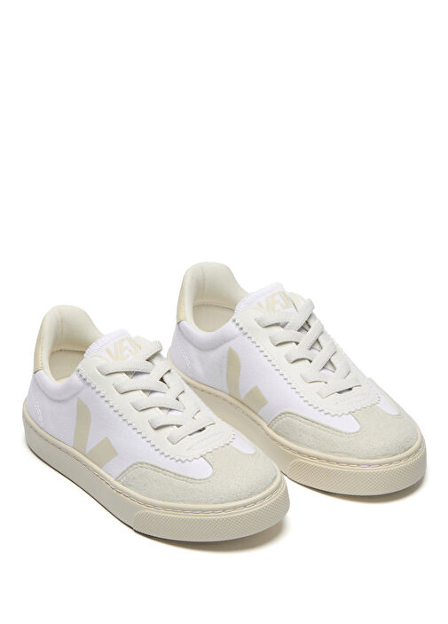 Small Volley Beyaz Çocuk Organik Pamuk Sneaker - Görsel 3