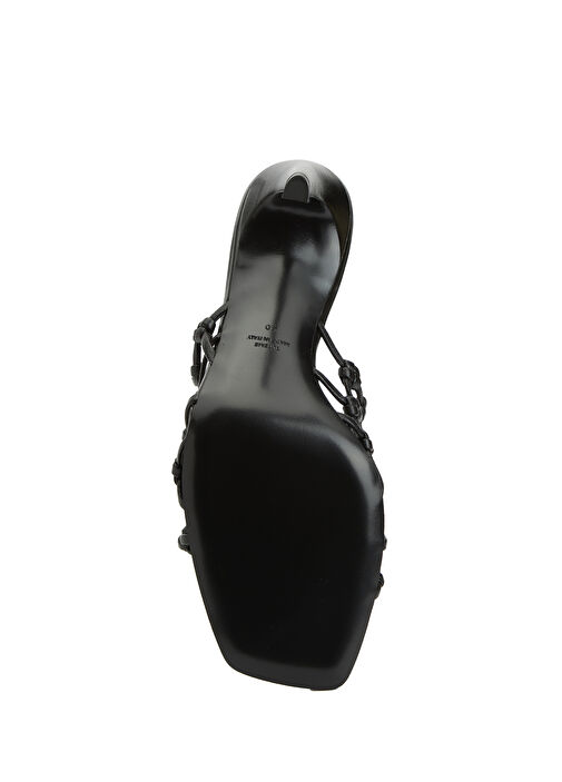 Siyah Kadın Deri Terlik - Görsel 6