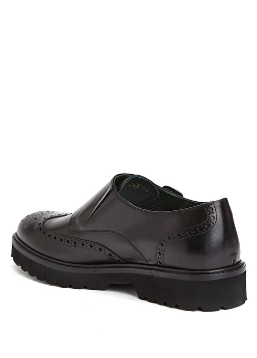 Siyah Toka Detaylı Erkek Deri Ayakkabı - Görsel 4