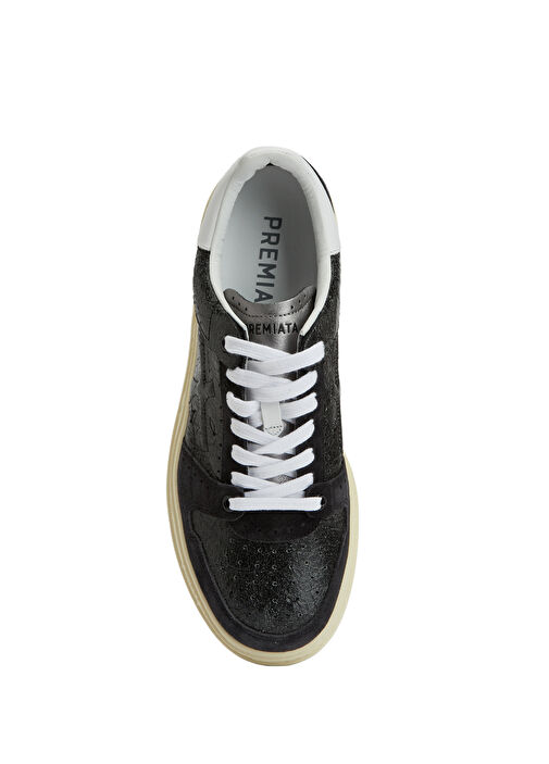 Quinn Siyah Erkek Deri Sneaker - Görsel 5