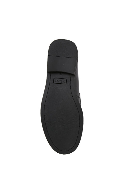 Siyah Kadın Deri Loafer - Görsel 6