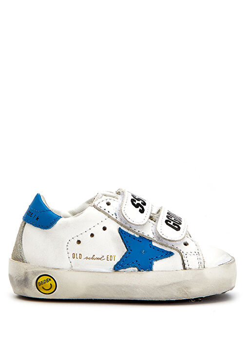Old School Mavi Beyaz Unisex Çocuk Sneaker - Görsel 2