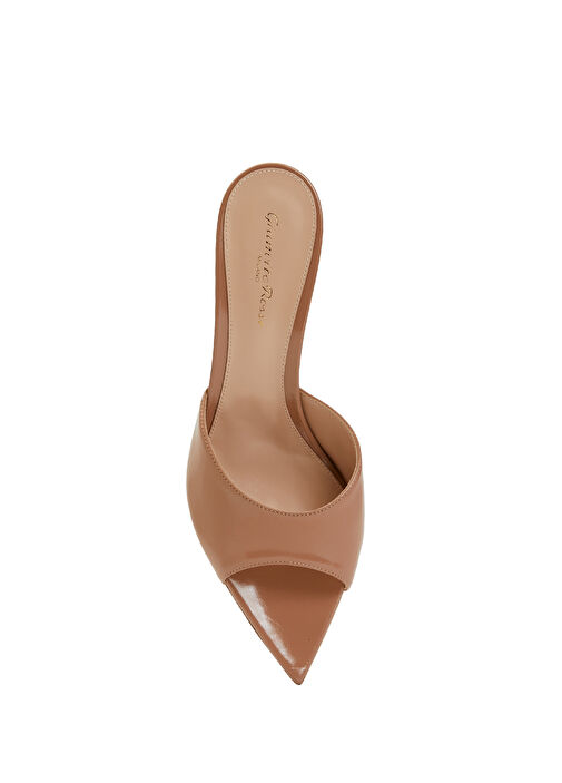 Pudra Kadın Deri Terlik - Görsel 5