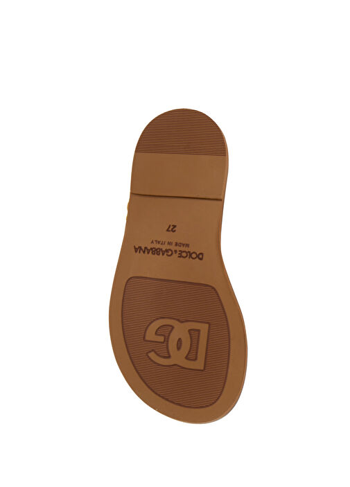 Çok Renkli Kız Çocuk Deri Sandalet - Görsel 6