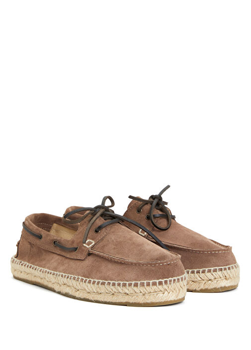 Hamptons Kahverengi Erkek Deri Espadril - Görsel 8