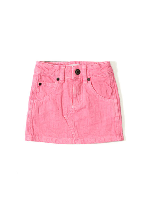 Short Skirt Girls Pink Denim Skirt Pink Denim Micro Mini Pleated