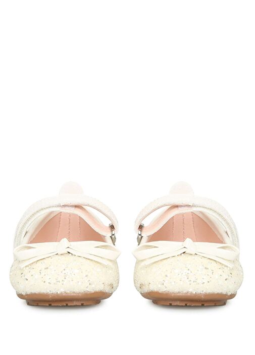 Beyaz Simli Kız Bebek İlk Adım Ayakkabısı - Görsel 4