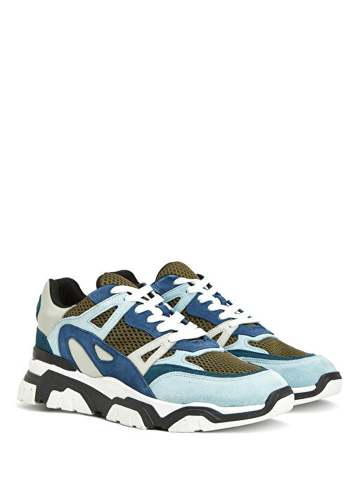 Mavi Erkek Deri Sneaker - Görsel 3