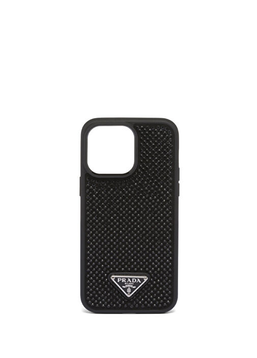 PRADA - ##最終値下げ##  Prada iPhone 14 pro case Prada crystal-embellished iPhone 14 Pro Case | Black | FARFETCH