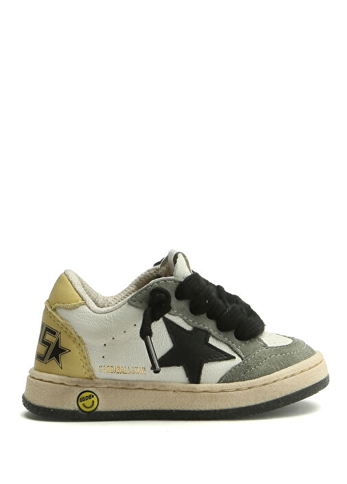 Ball Star Beyaz Unisex Çocuk Deri Sneaker - Görsel 2