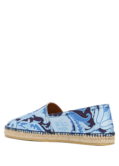 Mavi Lacivert Desenli Erkek Espadril - Görsel 4