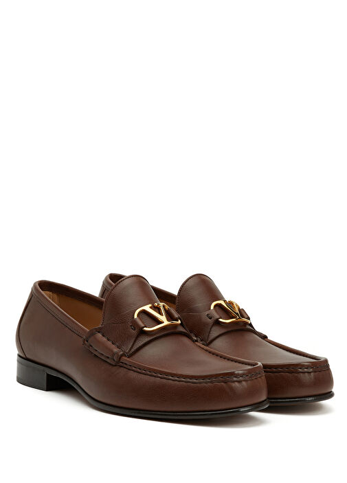 VLogo Kahvrengi Erkek Deri Loafer - Görsel 3