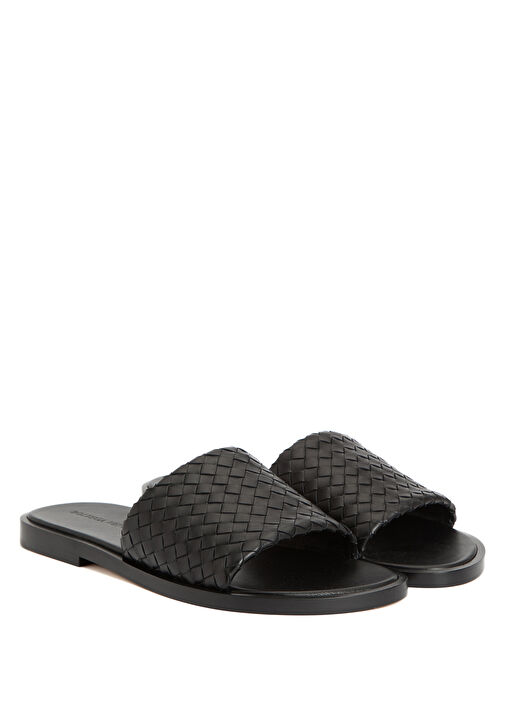 Siyah Erkek Deri Terlik - Görsel 3